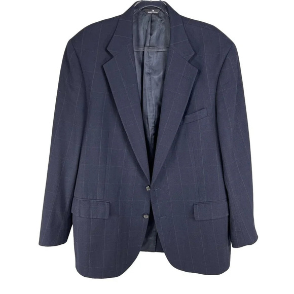 Polo University Club Ralph Lauren Mens 42L 40x Wool Suit Windowpane Quiet Luxury - Picture 3 of 16